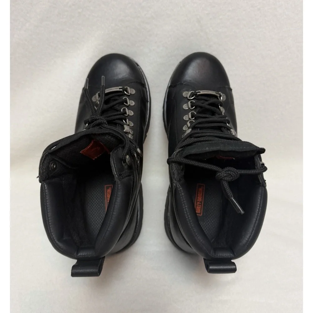 Harley Davidson Dipstick Men's Black Leather Motorcycle Riding Boots Size 10.5